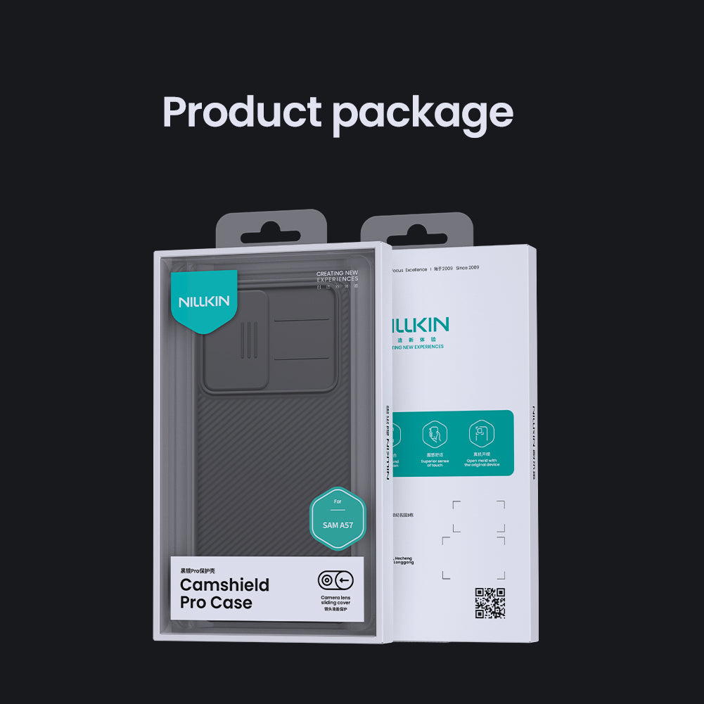 Nillkin Samsung A57 Slide Cover Lens Protection,Four-corner Airbag Phone Case CamShield Pro Series