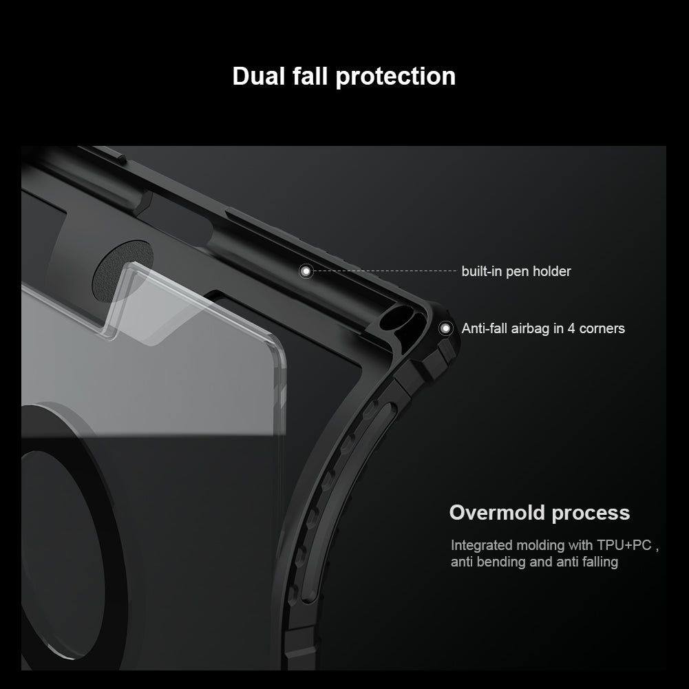 Nillkin iPad Pro 13" 2024/2025 內置磁吸 可拆式藍牙鍵盤保護套  鏡頭保護蓋 智能觸控板 多角度調較悍靈系列 (副本)