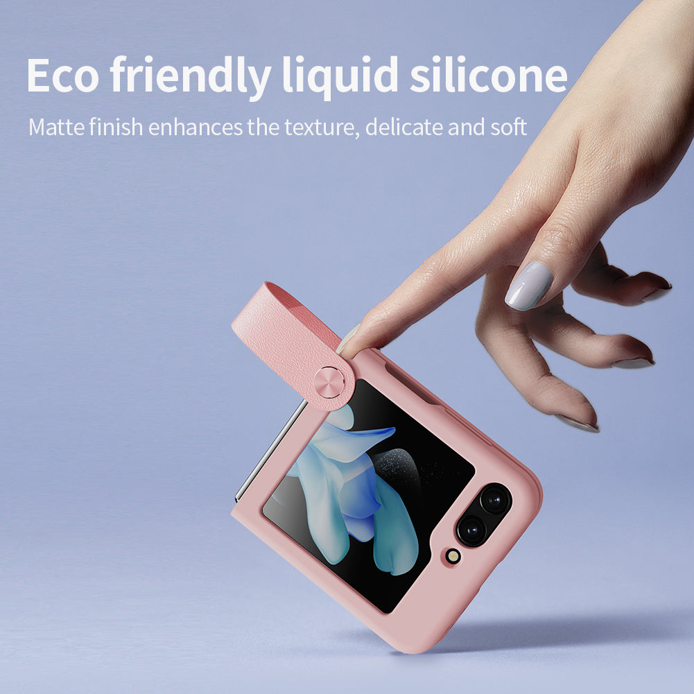 Nillkin Samsung Galaxy Z Flip 5 Liquid Silicone Finger Strap Phone Case Flex Series