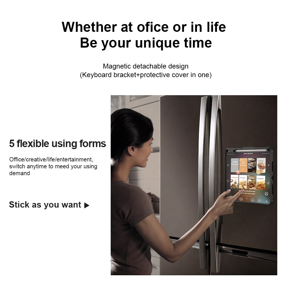 Nillkin iPad Pro 13" 2024/2025 內置磁吸 可拆式藍牙鍵盤保護套  鏡頭保護蓋 智能觸控板 多角度調較悍靈系列 (副本)