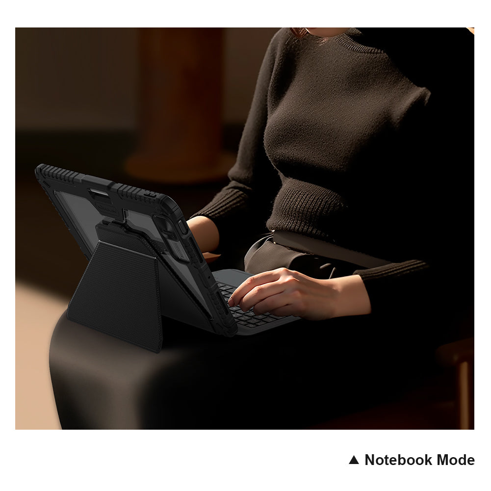 Nillkin iPad Pro 13" 2024/2025 內置磁吸 可拆式藍牙鍵盤保護套  鏡頭保護蓋 智能觸控板 多角度調較悍靈系列 (副本)