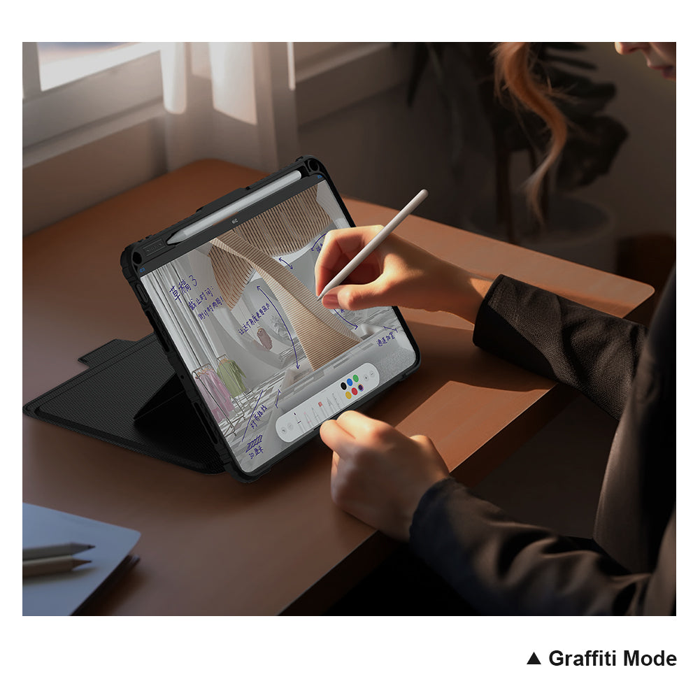 Nillkin iPad Pro 13" 2024/2025 內置磁吸 可拆式藍牙鍵盤保護套  鏡頭保護蓋 智能觸控板 多角度調較悍靈系列 (副本)