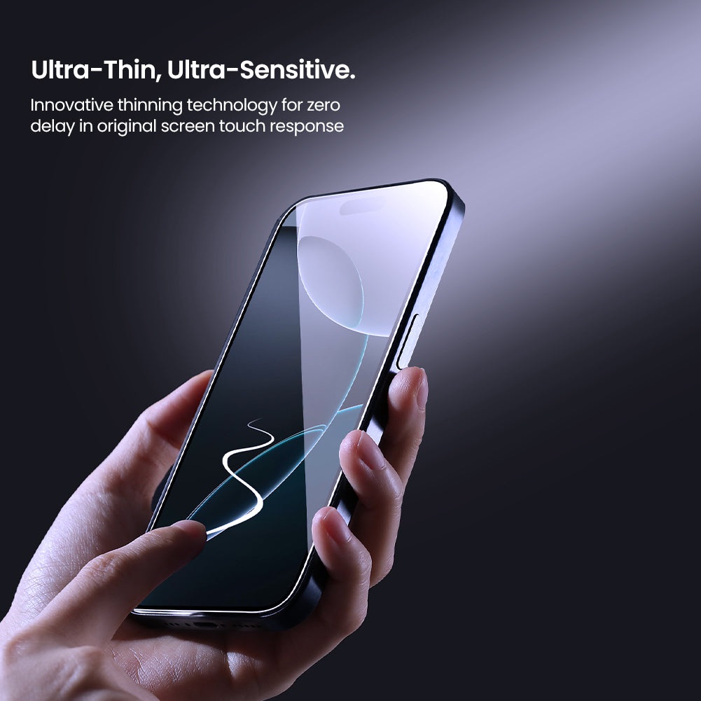 Nillkin iPhone 16 Series High-Aluminum Glass 2.5D HD Scratch-Proof Anti-Finerprint Glare-Proof Screen Protector