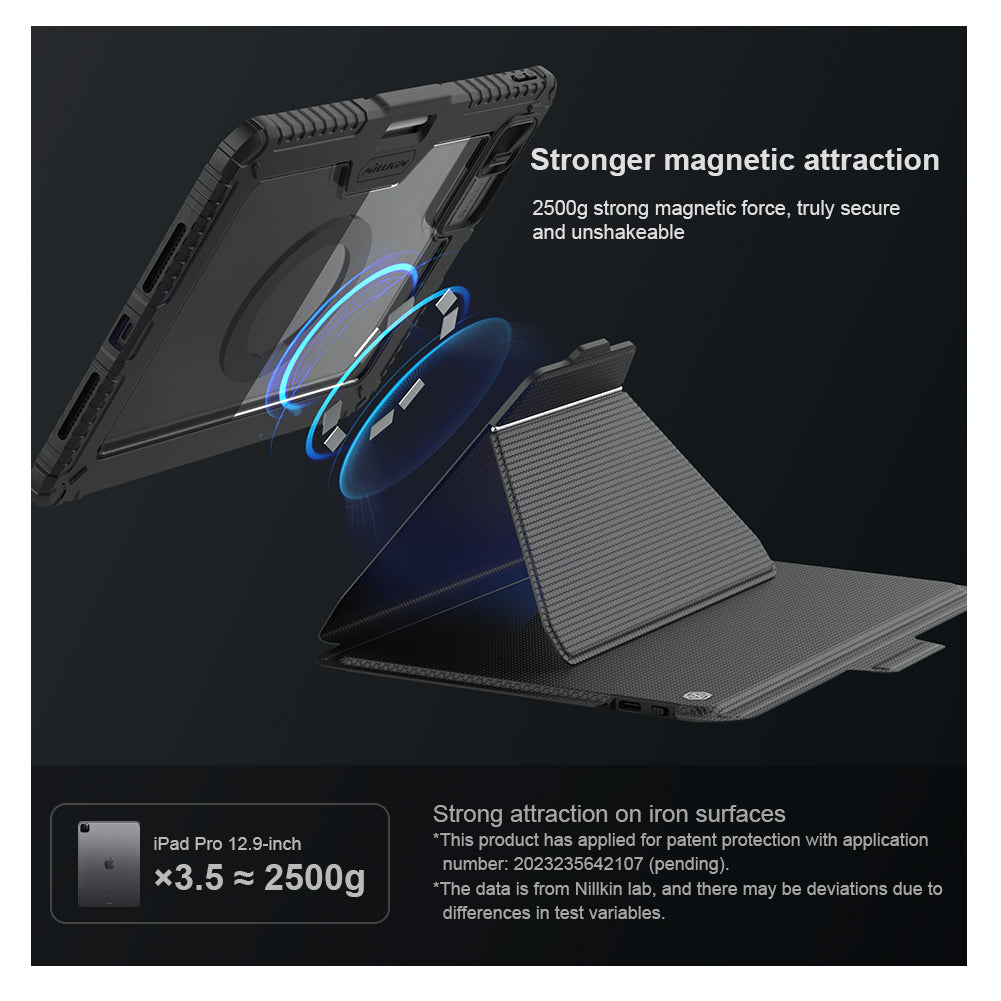 Nillkin iPad Pro 13" 2024/2025 內置磁吸 可拆式藍牙鍵盤保護套  鏡頭保護蓋 智能觸控板 多角度調較悍靈系列 (副本)