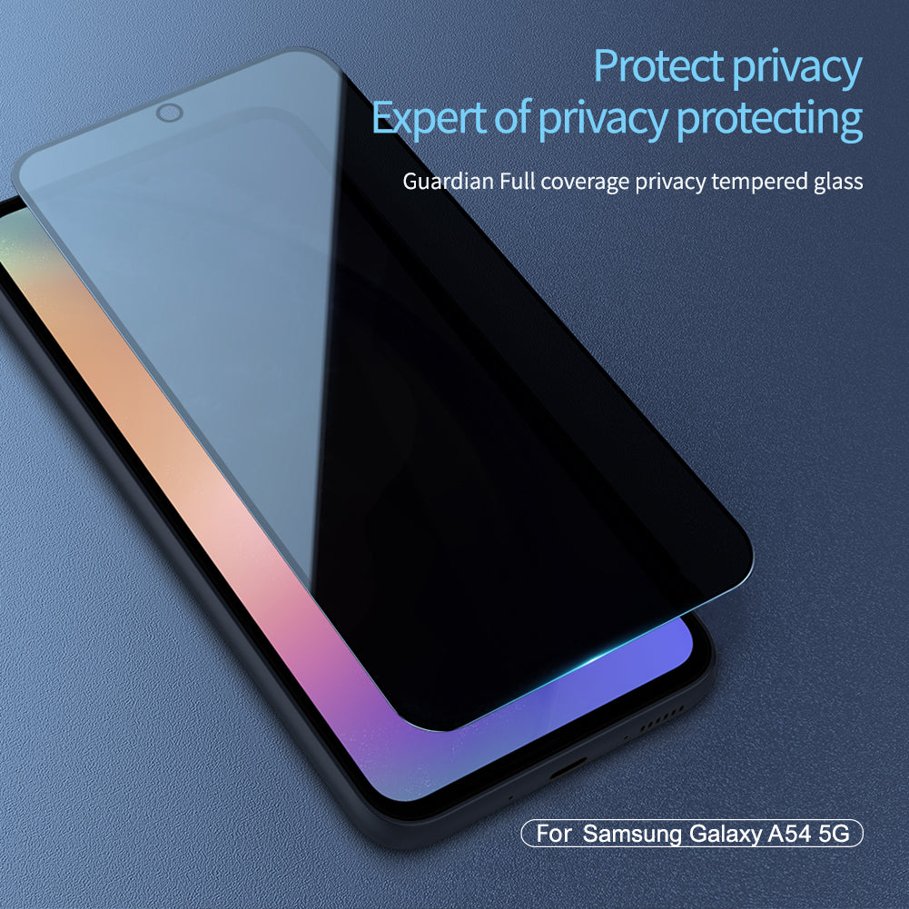 Nillkin Samsung A54 Japan AGC Glass 2.5D 9H HD Scratch-Proof Anti-Finerprint Glare-Proof Privacy Screen Protector