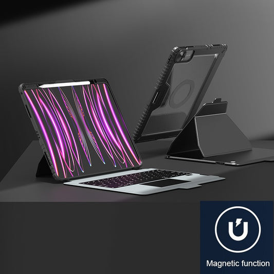 Nillkin iPad Pro 11" 2024/2025 內置磁吸 可拆式藍牙鍵盤保護套  鏡頭保護蓋 智能觸控板 多角度調較悍靈系列
