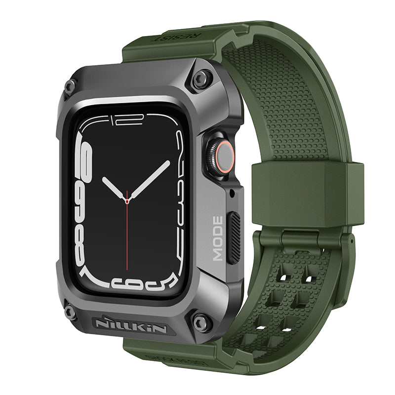 Nillkin 45mm Alloy+TPU 2 in 1 Watchband Case for Apple Watch 7/8 Dynaguard Series