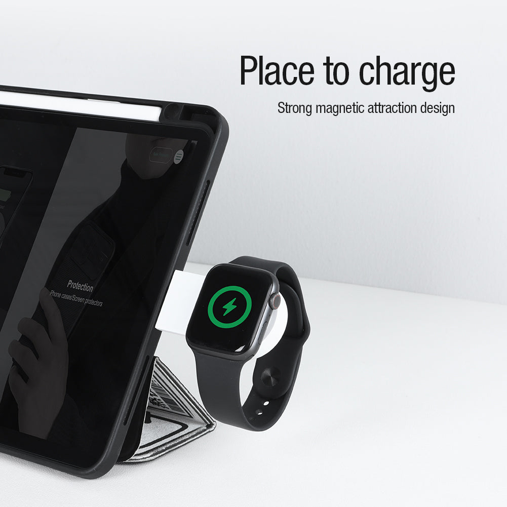 Nillkin Magnetic Wireless Charger for Apple Watch MFi Officially Certified Charger Ultra Lightweight Suitable for All Apple Watch Models