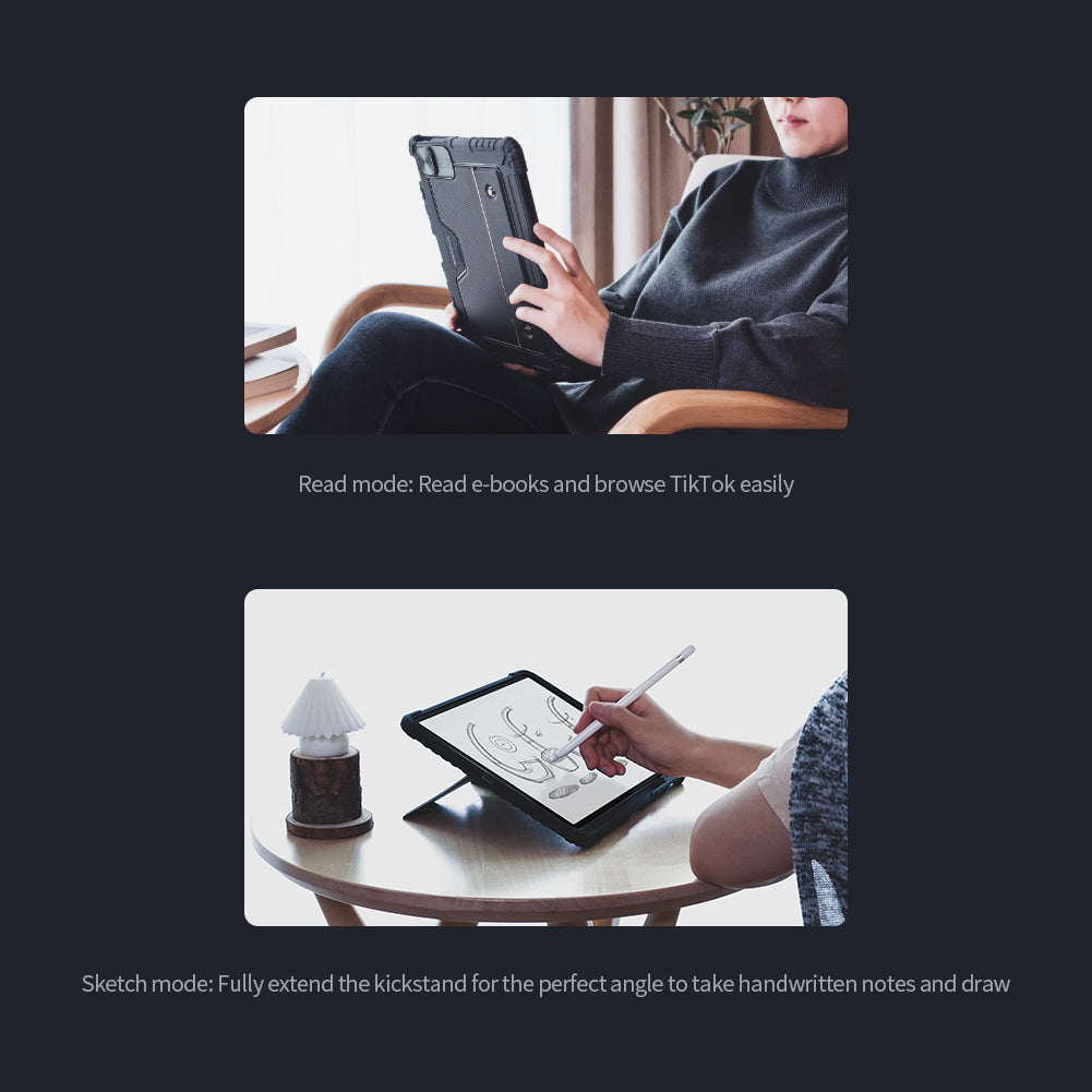 Nillkin iPad系列10.2"/10.9"/11" 2合1藍牙鍵盤保護套 升級版智能觸控板 鏡頭保護蓋 多角度調教新悍能系列