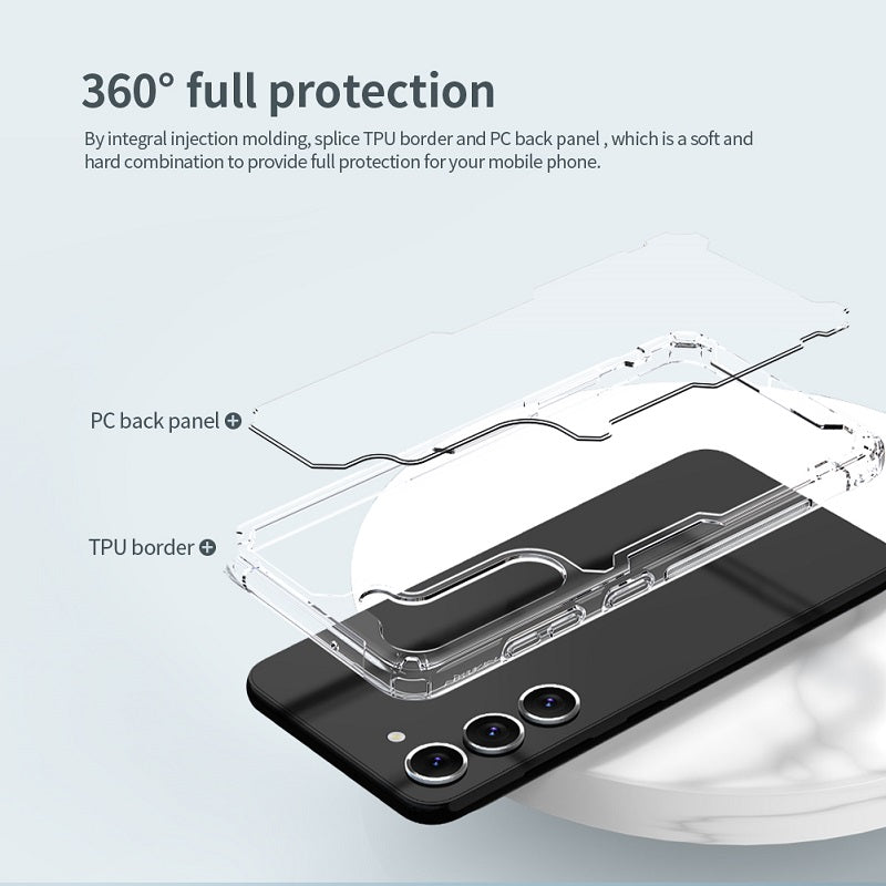 Nillkin Samsung S23 Series Four-corner Airbag Anti-slip TPU + Acrylic board Phone Case Nature Pro Series