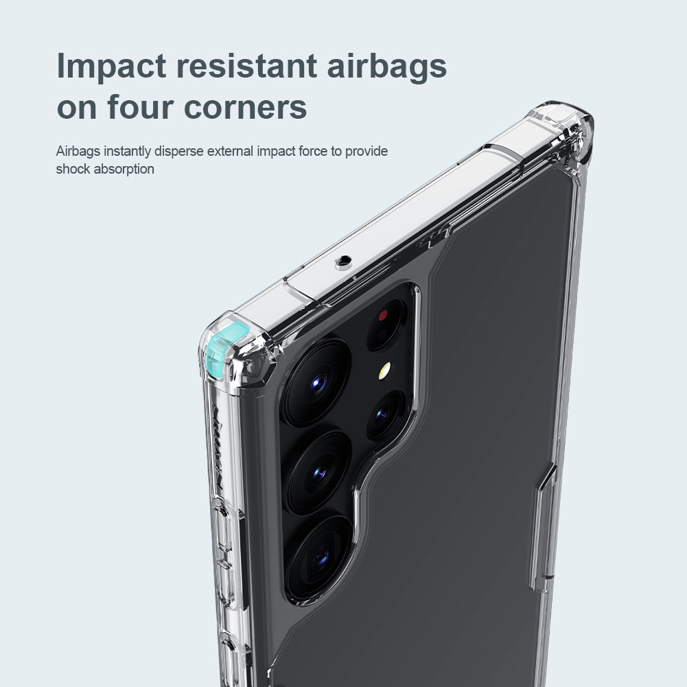 Nillkin Samsung S23 Series Four-corner Airbag Anti-slip TPU + Acrylic board Phone Case Nature Pro Series
