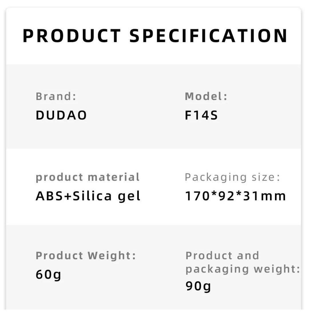 Dudao F14S Ultra-thin Multi-angle Adjustment Folding Desktop Phone/Tablet Stand