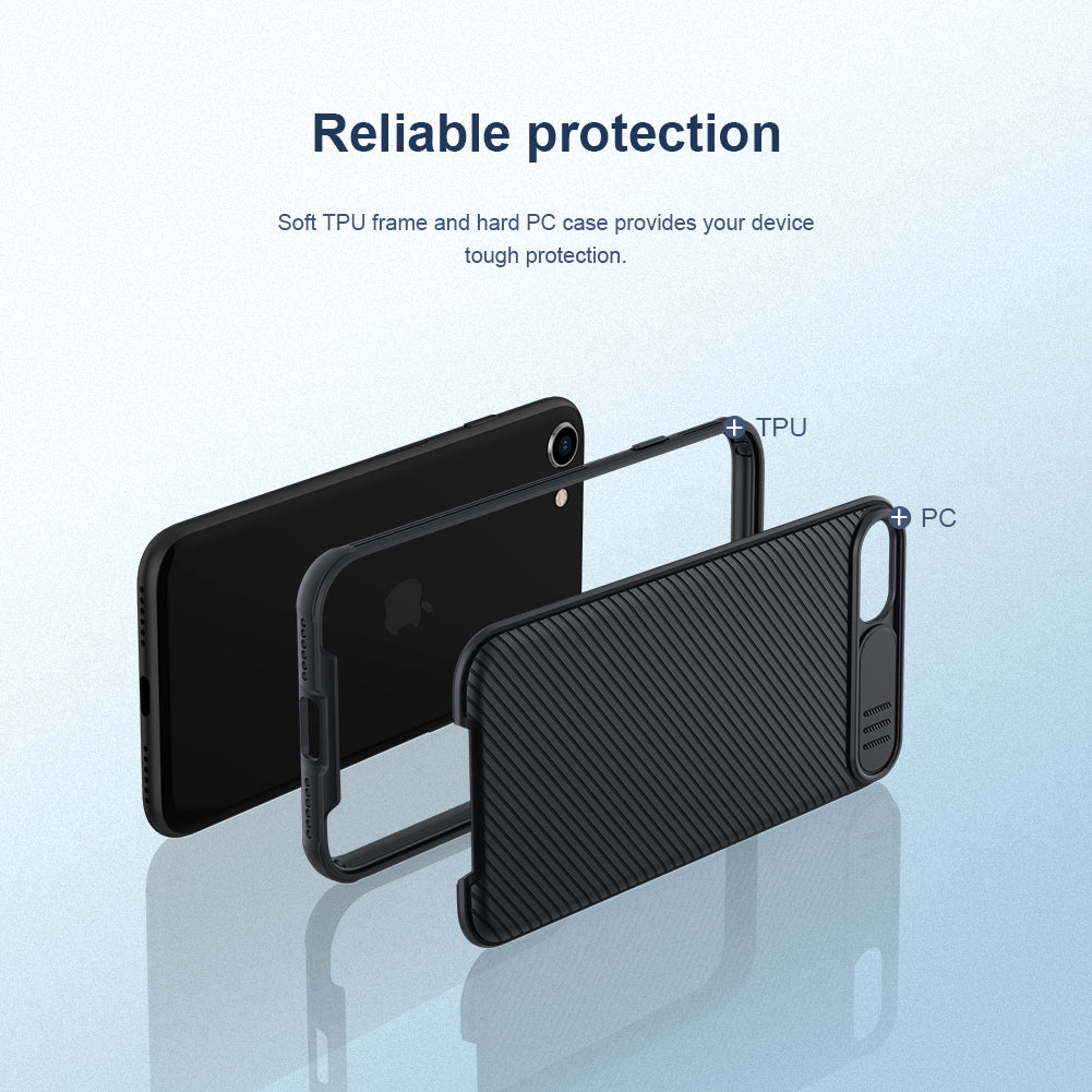 Nillkin iPhone SE 22/20 /7/8 滑蓋鏡頭全覆蓋升級四角氣囊PC手機保護殼