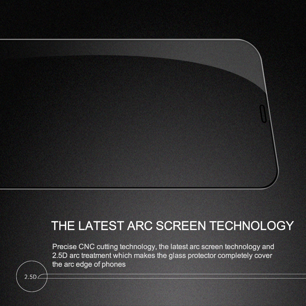 Nillkin iPhone 12 Series Japan AGC Glass 2.5D 9H HD Scratch-Proof Anti-Finerprint Glare-Proof Screen Protector CP+Pro