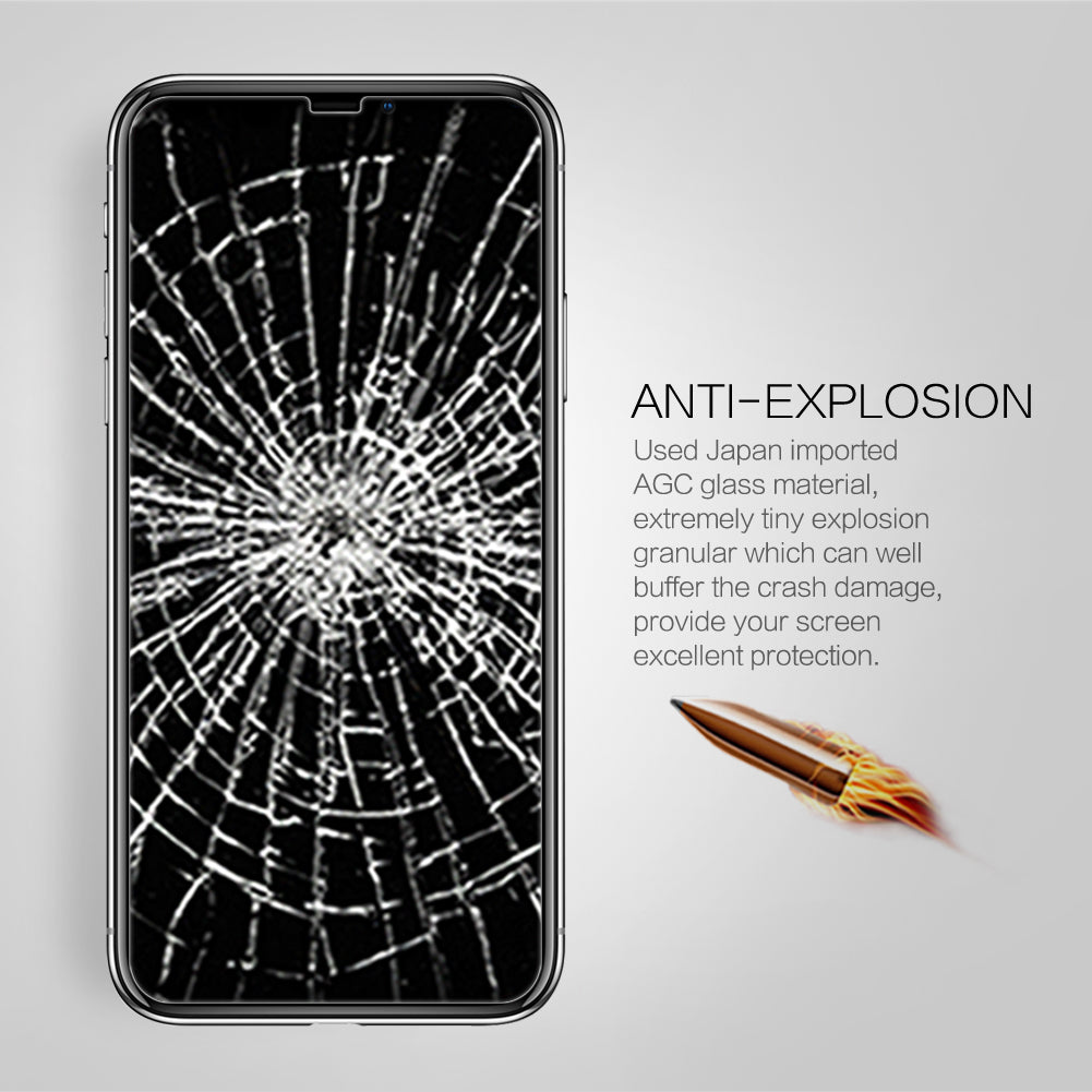 Nillkin iPhone 11/X 系列日本AGC玻璃 0.2mm 超薄 2.5D 9H HD高清防刮防指紋防炫光鋼化膜