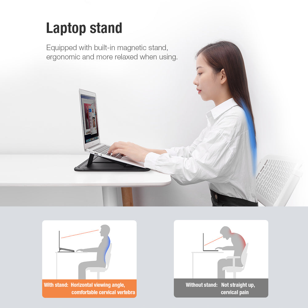 Nillkin 3-in-1 Ultra-thin Notebook Bag Stand/Mouse Pad/Storage Bag for screens below 14/16 inches Versatile Series