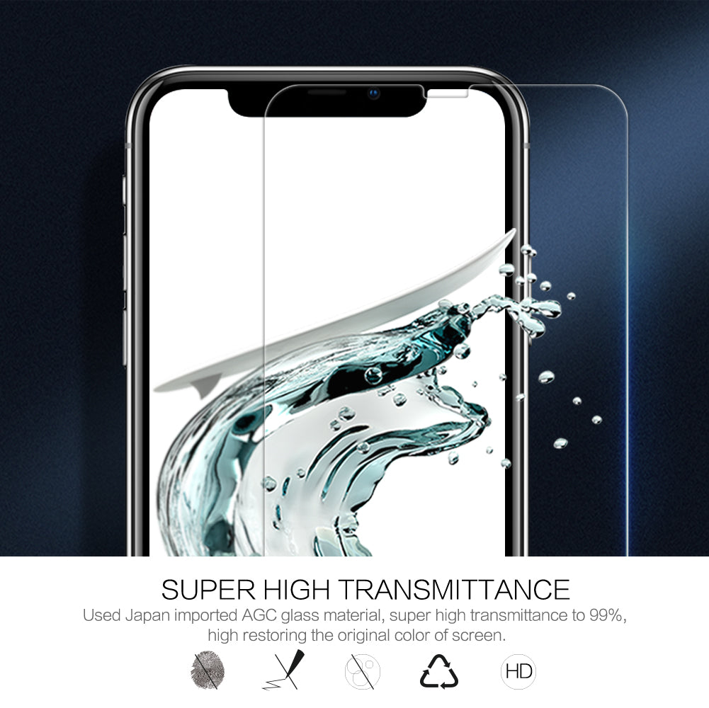 Nillkin iPhone 11/X 系列日本AGC玻璃 0.2mm 超薄 2.5D 9H HD高清防刮防指紋防炫光鋼化膜