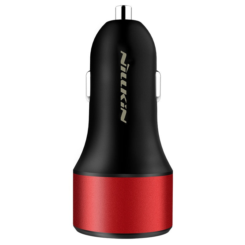 Nillkin PD3.0/QC3.0 63W USB+Type-C Port Aluminum Alloy High Speed Car Charger (support Macbook and Tablet)