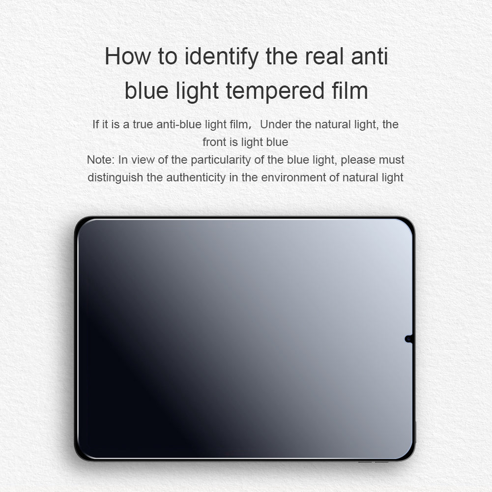 Nillkin iPad系列 10.9"/11"日本AGC玻璃防藍光,防刮,防指紋,防炫光0.33mm 2.5D HD高清鋼化玻璃屏幕保護貼V+系列