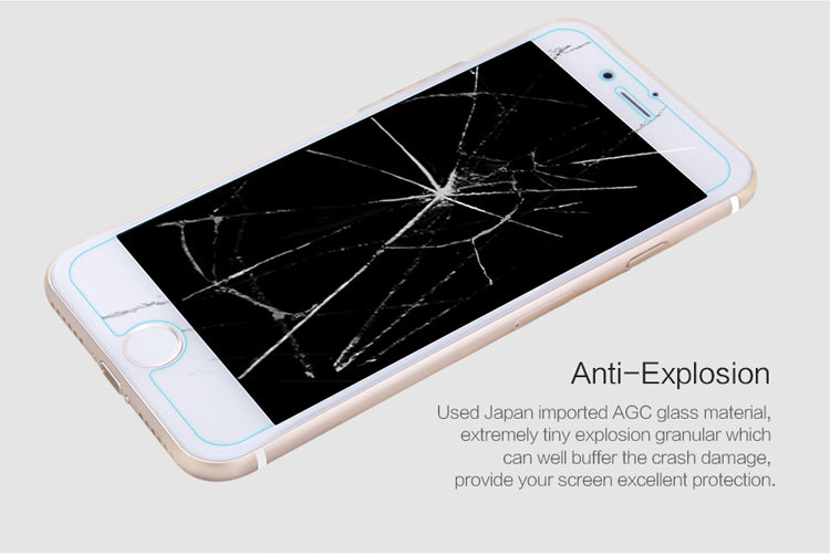 Nillkin iPhone SE 22/20/7/8 Japan AGC Glass 0.2mm Ultra Thin 2.5D 9H HD Scratch-Proof Anti-Finerprint Glare-Proof Screen Protector