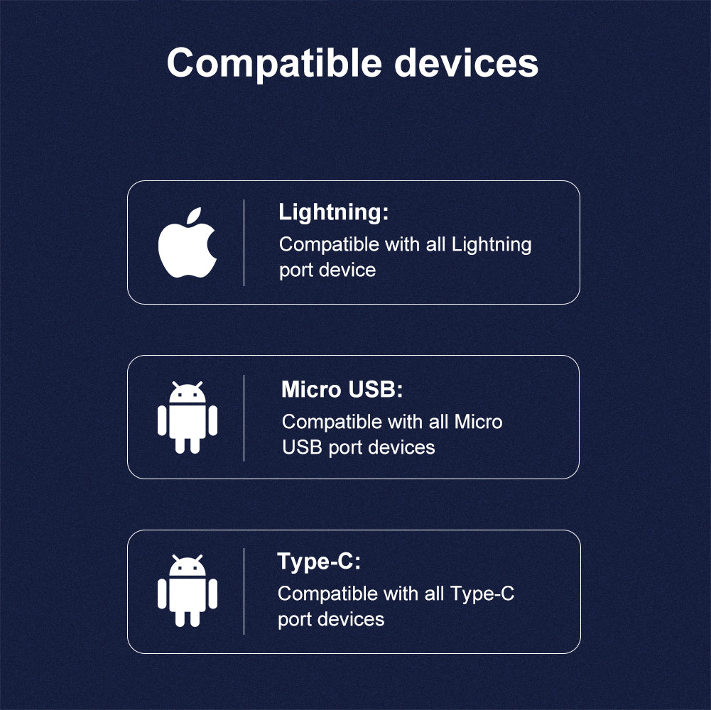 Nillkin 1.5M 3 in 1 Woven Nylon 3A Fast Charging Cable (3 intelligent chips) (Lightning/Micro USB/Type-C)(Single Pack/Twin Pack)
