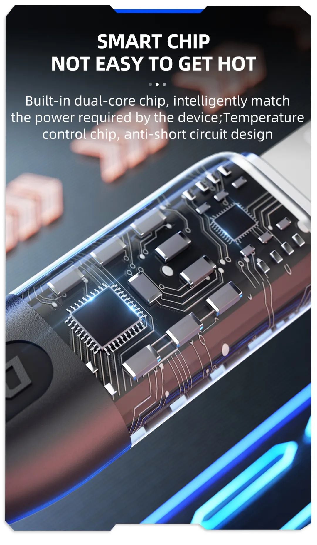 Dudao L22X 120W閃充 三合一多功能充電線(Lightning/Micro USB/Type-C) 1.2米長度 Type-C支持閃充 雙核芯片透明外殼