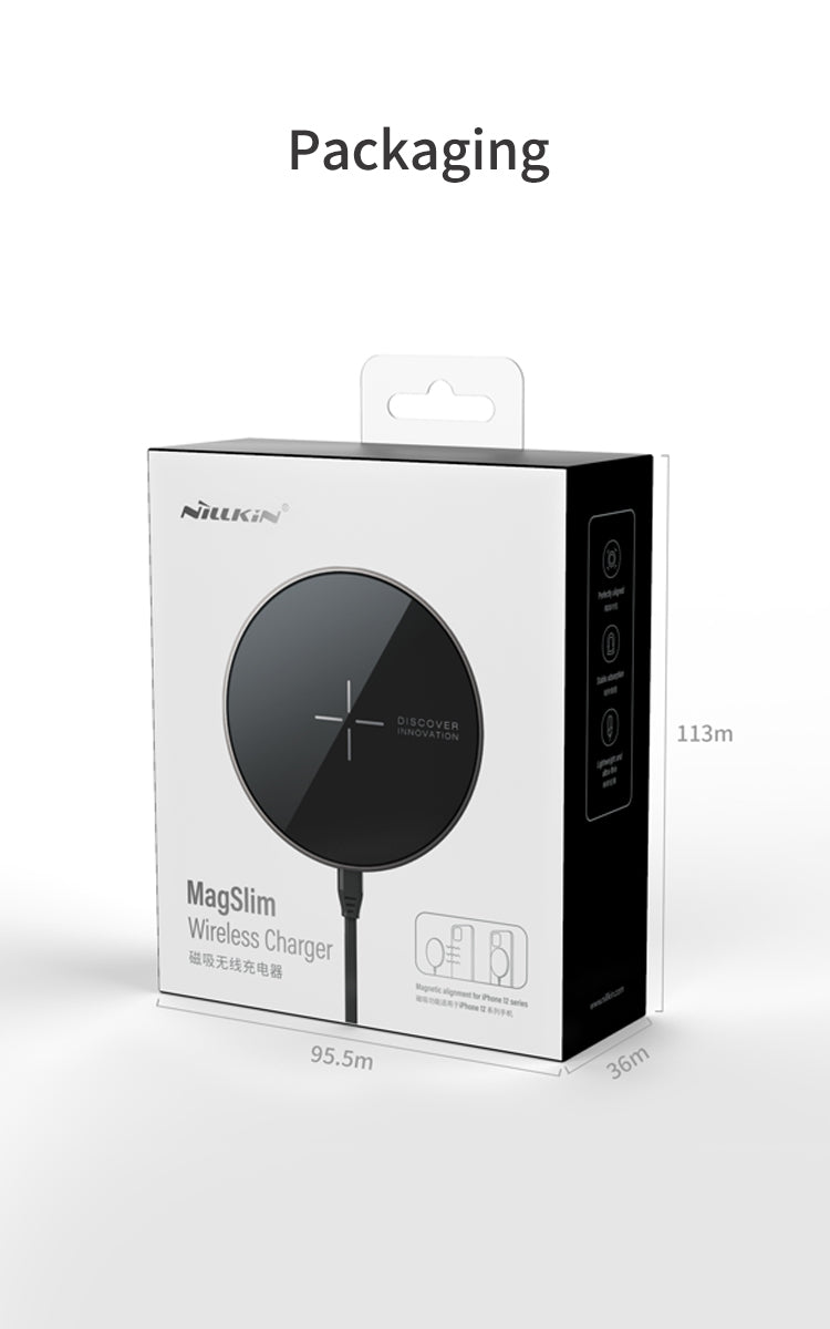 Nillkin MagSafe磁吸無線充電器 5mm超薄鏡面